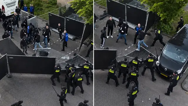 Kekacauan total di Volendam: bentrokan hebat pasca pertandingan Ajax vs FC Groningen