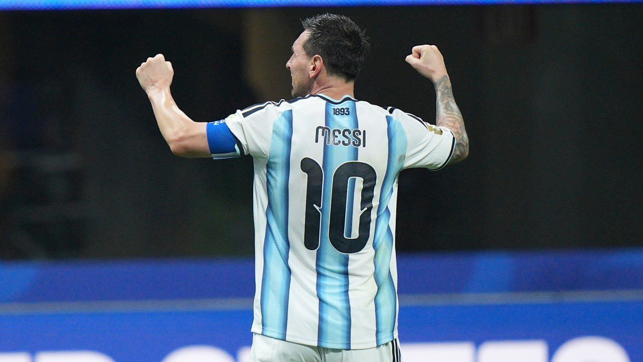 Man of the Match Argentina vs Mesir: Lionel Messi