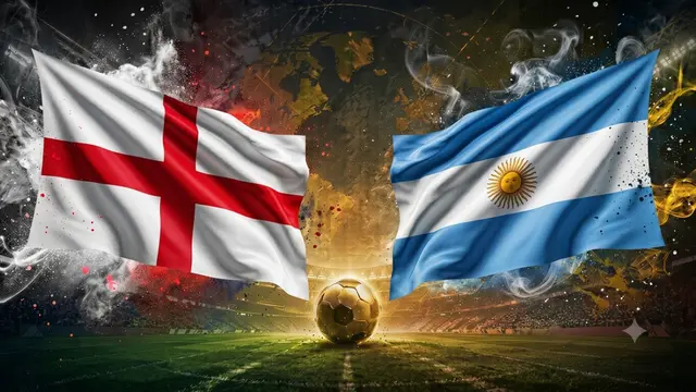 Inggris vs Argentina 0-0 Saat Jeda, Semifinal Piala Dunia 2026 Diwarnai Hujan Tekel