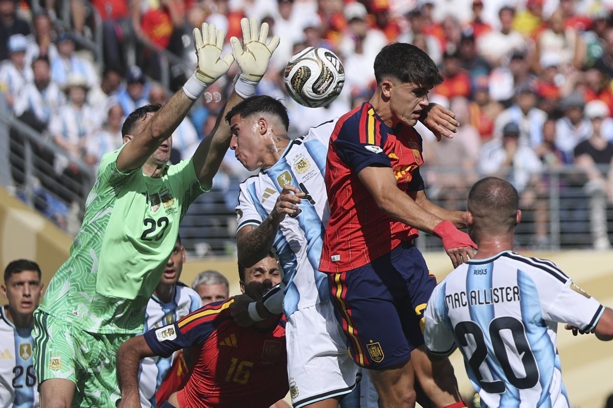 Hasil HT Extra Time Spanyol Vs Argentina 0-0: Diwarnai Gol La Roja yang Dianulir